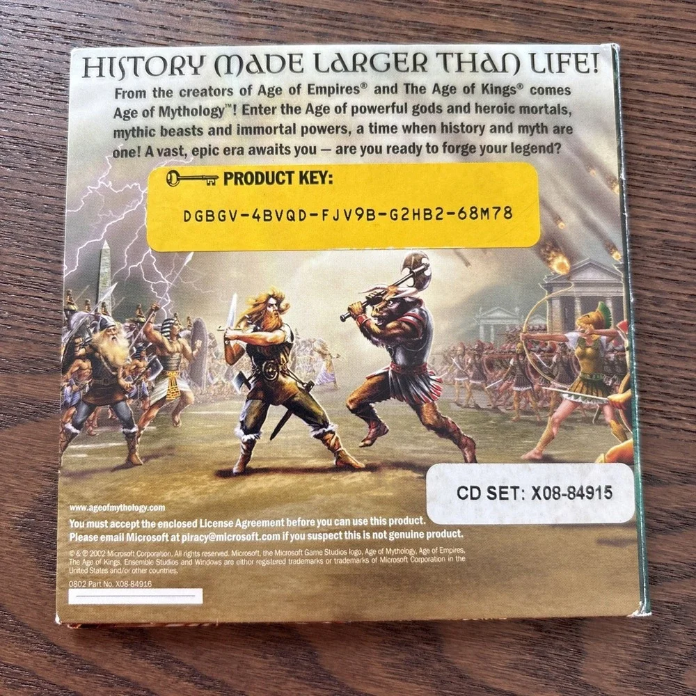 Age of Mythology: Game of the Year Edition PC CD-ROM Brand New‎ & Factory Sealed